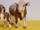 Schleich Fleckvieh Simmental Bull 13640 Cow 13641 Calf 13642 Retired 2009   2012