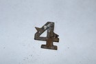 Vintage Tin Tobacco Tag  4 Die Cut