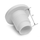 Coleman Cooler Standard Drain Plug Assembly - 1 Inch Shaft Length White