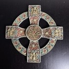 Celtic High Cross Irish Ringed Resin Wall Hanging Plaque Decor By Roman Inc 2006