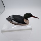 Vtg Decoy Duck Mini Figurine William J Koelpin  common Merganser Duck  1982 Fg