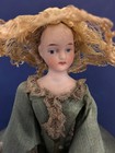 Rare Antique French Bisque Doll Silk Sewing Box With Drawer And Accessories Fab 
