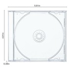 50 Pack 10 4 Mm Standard Single Clear Cd Jewel Case With Assembled Clear Tray