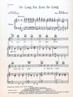 So Long For Ever Sheet Music Say When Henderson Koehler Musical Flop Art Deco