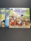 3 Vintage Walt Disney Read Along Book  albums Sleeping Beauty  Snow White cinder