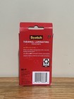 Scotch Thermal Laminating Pouches  100 Laminating Sheets  5 Mil 