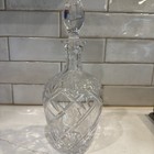 Liquor Whiskey Decanter Vintage Glass Crystal Bottle  