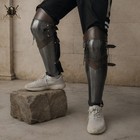 Handmade Medieval Knight Steel Leg Armor    Fantasy Greaves For Larp   Cosplay