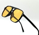 Elegant Sunglasses Sophisticated Square Frame Light Weight Retro Pilot Style New