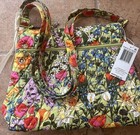 Nwt   Vera Bradley Original Zip Hipster In Premium Cotton Meadow Bouquet