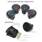 20 Rocker Switches Toggle Lot On off 12v Led Light Auto Boat Round Spst 20 Amp