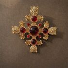 Exquistie Women Vintage Pearl Brooches Pins Enamel Elegant Corsage Temperament