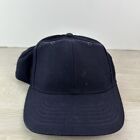 Dark Navy Blue Plain Hat Size 7 Fitted Baseball Hat
