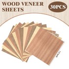 Juexica 30 Pcs 7 9 x7 9  Wood Veneer Sheets Mixed Brown
