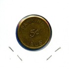 Santa Rosa  California Downtown 5c Parking Lot And Bus Token Coin  68