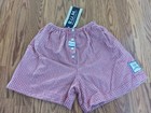 Vintage 90s Bum Equipment Table Cloth Boxer Shorts Plaid Red Nos Women s M