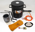 Fb2mb   10kg Gas Metal Melting Furnace Propane Forge Crucible Tongs 2 In 1 Usa