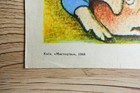 Rare Vintage Soviet Poster  the Three Little Pigs  1988  Ukraine 16     11 5   3 