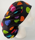 Colorful Smilie Faces Print Size Large Medical Bouffant Scrub Cap Surgery Hat