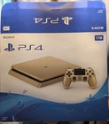 Sony Ps4 Slim Limited Edition 1tb Console Gold W  Box  Controller  Un4  Receipt 