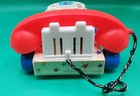 Vintage 1961 Fisher Price  747 Chatter Phone Rotary Telephone Pull Toy  747
