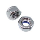 10pcs M10 X 1 5mm Nylon Insert Hex Lock Nut Din985 A2 Stainless Steel
