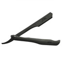 Jrl Professional Black Magnetic Straight Edge Barber Razor Carbon Fiber Handle