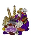 Disney World Epcot International Food   Wine Festival Pin 2025 Chef Figment Lr