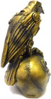 Ptc 6 Inch Steampunk Inspired Raven On Skull Resin Statue Figurine