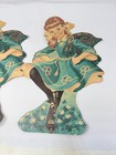 Vintage 1960 s St Patrick s Day Cutouts Irish By Dennison Dancing Girls 16  Tall
