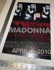 Madonna Sticky And Sweet 2010 Tour 2-sided Original Promo Poster 6 10