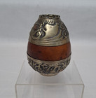 Vintage Yerba Mate Tea Gourd Cup Industria Alpaca Argentina 3 75  Tall Hollow
