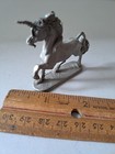 Vintage Pal Partha Pewter Miniature Unicorn Figurine 1990 Rhinestone Accents