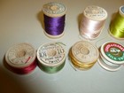 Lot Of 9 Vtg Belding Corticelli Wooden Spools Silk Thread Size D And A  New used