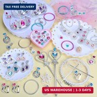 Ninaor 56 Pack Princess Jewelry For Girls Princess Dress Up Accessories Kids Pla