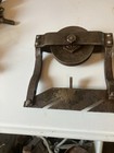 Antique 1891 Lanes Cast Iron Parlor Sliding Pocket Door Hanger  2 Available 