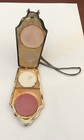 Antique Art Deco Sterling Vanity Chatelaine Compact W adjustable Mesh Wristlet
