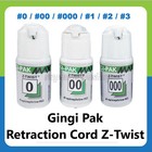 6 Types Gingi-pak Max Z-twist Dental Gingival Retraction Cord Packing  0- 3