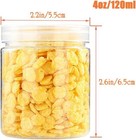 20 Pack 4oz 120ml Round Plastic Jars With Lids Empty Clear Slime Containersw