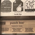 New Stampin  Up  Punch Box Terrific Tags 6 Rubber Stamps Tag Punch 3 Ink Spots