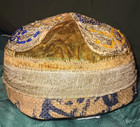 Rare Antique Jewish Bukhari Bukhara Hat Kippah Cap  Skull Cap Circa 1920 s