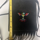 Native American Pouch smooth Leather Fringe Beaded American Indian