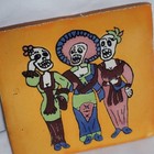 Mexican Ceramic  3 Singing Ladies  Talavera Tiles 4  Day Of The Dead Skeleton
