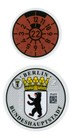 Berlin - German License Plate Registration Seal   Inspection Sticker Set