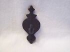 Vintage Black Wrought Iron Wall Mount Oil Lamp Hook