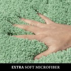 Miulee Sage Green Bathroom Rugs Set 2 Piece  Soft Absorbent Microfiber Bath Mat