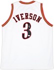 Philadelphia 76ers Allen Iverson Signed White Jersey Beckett Wit