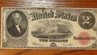 1917  2 United States Note Legal Tender Red Seal Two Dollar Bill Series