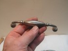 4 X Vintage Unique Pewter Drawer  Cabinet Pulls 5 3 4  Length 1 3 8  Tall