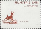 Vintage Placemat Hunters Inn Eck Fox Hunter Buck Deer Pic Manheim Pennsylvania